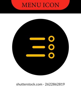 Definir menu de ícones para aplicativos e Web. Ícone Do Menu Hamburger. Ícones de vetor definidos. Ilustração vetorial