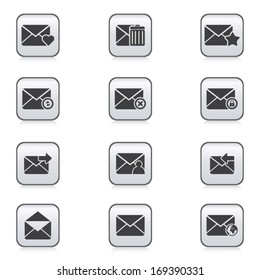Set of icons for messages