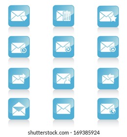 Set of icons for messages in buttons