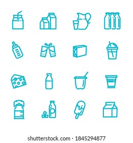 Symbole für Milch