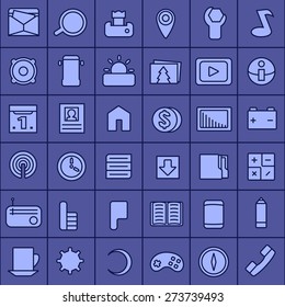 Set of icons for mobile devices