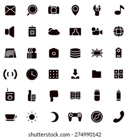 Set of icons for mobile devices