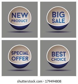set icons modern design