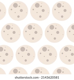 Set of icons, moon, pattern, vector.