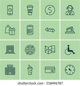 Set Of Icons On Calculation, Accessibility And Operator Topics. Editable Vector Illustration. Includes Math, Operator, Time And More Vector Icons.