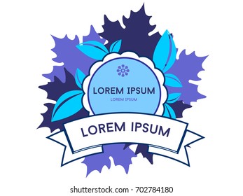 Set of icons on the theme of autumn. Vector illustration.