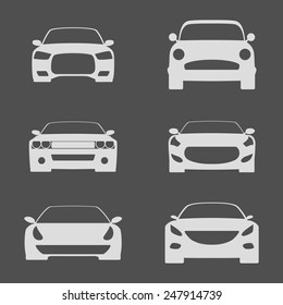 Set of icons on a theme Cars