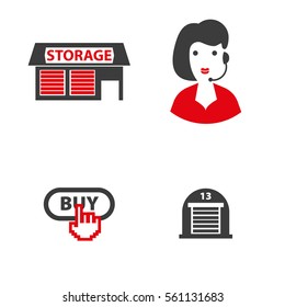 Set of icons on a theme of universal logistics, transport of goods and commodities. Stages of purchase to obtain a customer's goods. Vector simple design with two-tone solution.