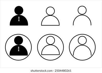 set of icons of people