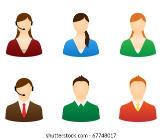 Set icons people vector for design.