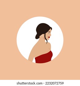 Un conjunto de íconos de la cara de la gente en perfiles de avatares: mujeres, jóvenes y mayores de diferentes razas y países. Ilustración empresarial. Megaset. Estilo vectorial de moda.