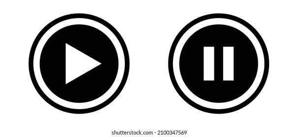 A set of icons for the play and pause buttons.