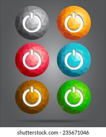set of icons power