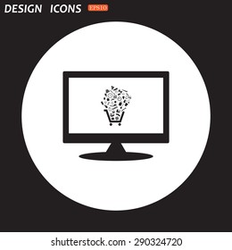 Set of icons. Put into shopping cart. Great buy. Cart of goods. Supermarket. icon. vector design