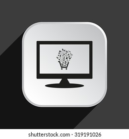 Set of icons. Put into shopping cart. Great buy. Cart of goods. Supermarket. icon. vector design