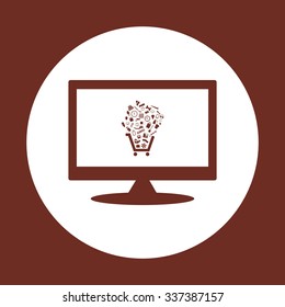 Set of icons. Put into shopping cart. Great buy. Cart of goods. Supermarket. icon. vector design