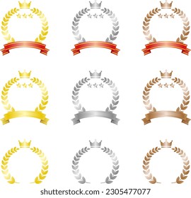 Set of icons for ranking, vector illustration