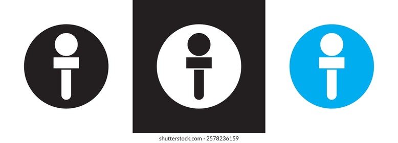Set of  icons related to interview. Editable stroke. isolated on white and black background. vector illustration. EPS 10