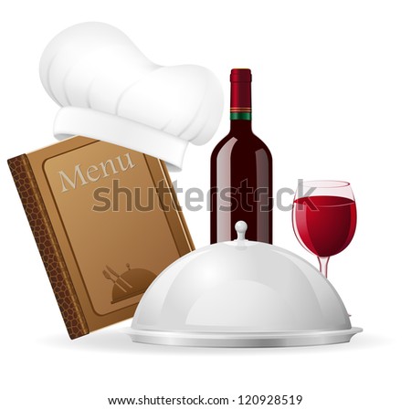 set icons for restaurant vector illustration isolated on white background