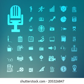 Set of icons Retina