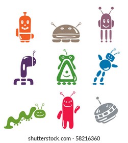 set of icons "Robots"