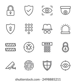 set of icons Security vector