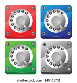 set of icons for smart phone