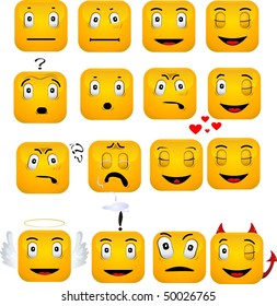 set of icons Smiley