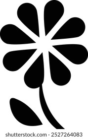 Conjunto de iconos de flores de primavera aislados en blanco. Ilustraciones lindas en negro para pegatinas, etiquetas, postales, scrapbooking. Conjunto de iconos florales. Flores, hojas y líneas de iconos de arte. colección de signo de Naturaleza