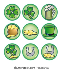 set icons to St. Patrick's Day