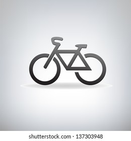 set of icons with stylized bikes, vector illustration 