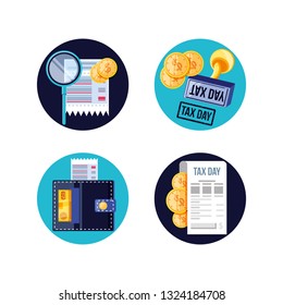set icons of tax day