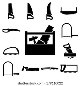 Set of icons of tools on white background