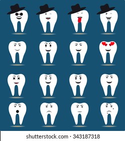  set of icons of  tooth