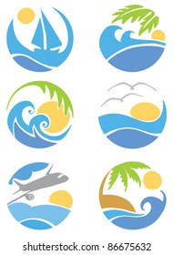 Set icons -- travel & vacation