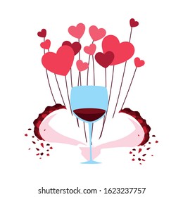 set of icons valentines day vector illustration design