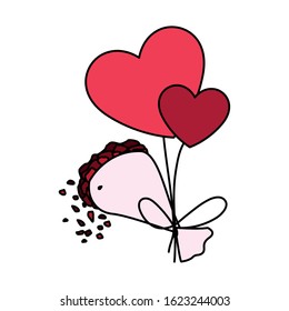 set of icons valentines day vector illustration design