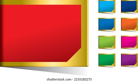 A set of icons of various colors