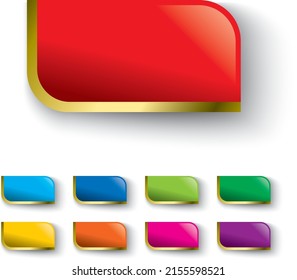 A set of icons of various colors