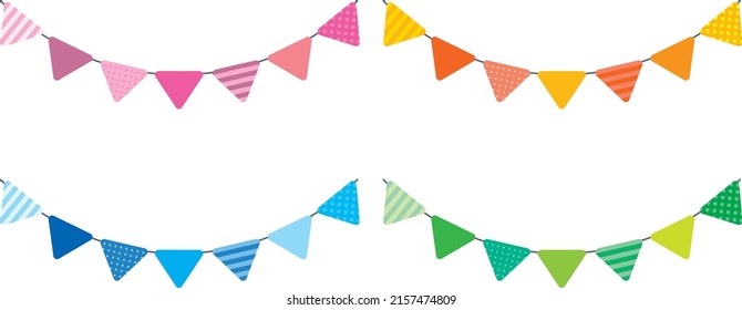A set of icons of various colors