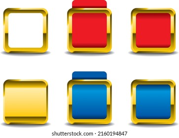 A set of icons of various colors