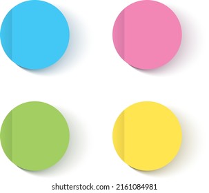 A set of icons of various colors