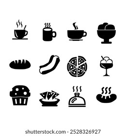 Set Icons Vector for Coffeeshop