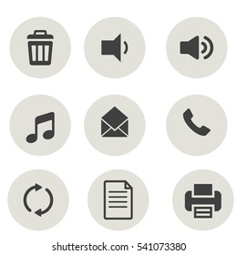 Set of icons vector illustration