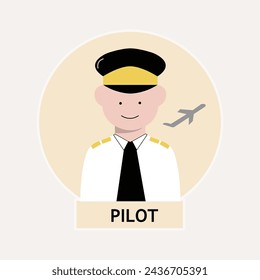 
conjunto de iconos ilustración vectorial línea de concepto profesión de personaje colección de trabajo de símbolos de avatar simples y de colores