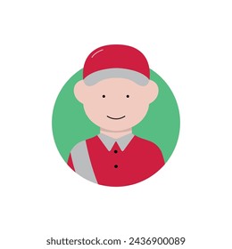 conjunto de iconos ilustración vectorial línea de concepto profesión de personaje colección de trabajo de símbolos de avatar simples y de colores