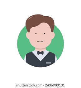 set of icons vector illustration concept line character profession job collection of simple and colored avatar symbols
