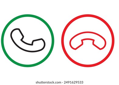 Set of icons for video conferencing, instant messengers. Vector illustration