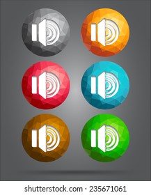 set of icons volume