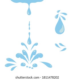 Set of icons of water drops. Blue splashes, tears
Elements of the water vector, tears, water drops, blue water drops